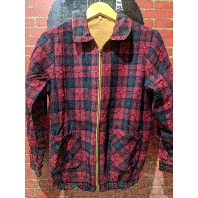 Jacket Harrington Tartan/Bomber Casuale Vintage