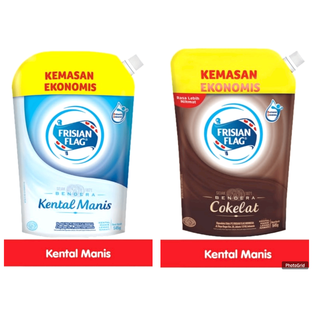 

SUSU KENTAL MANIS FRISIAN FLAG 545g | Putih dan Coklat