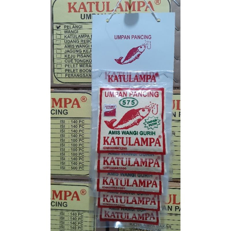 5 Pcs Grosir KATULAMPA Amis Wangi Gurih - Umpan Pancing Ikan