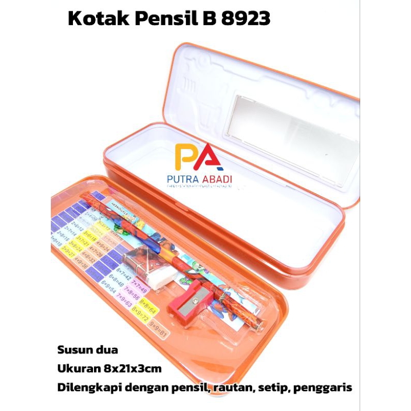 

Kotak Pensil Seng Susun Dua Lengkap Dengan Isi Pensil Rautan Setip
