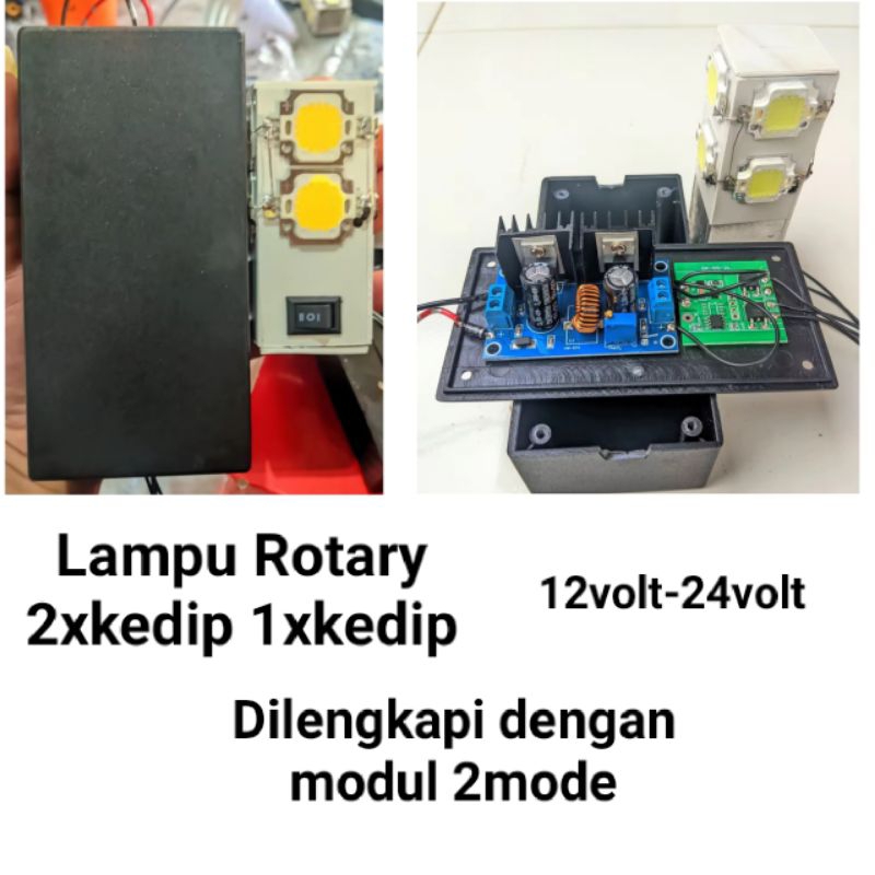 LAMPU ROTARY/ISI LAMPU ROTARY H 2xKEDIP 1xKEDIP 2MODE 12VOLT 24VOLT SUPER TERANG