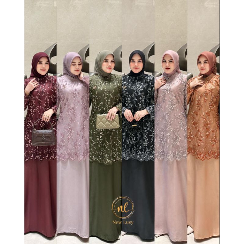 LuxuryFashion READY GAMIS DRESS WANITA AZURA BY NEW LUSY BEST SELLER