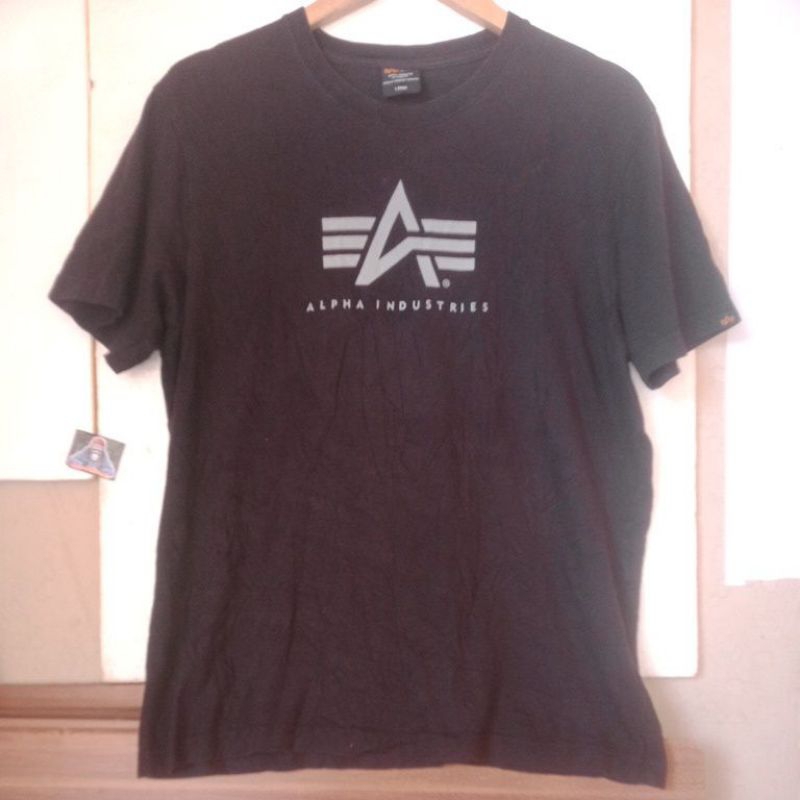 ALPHA INDUSTRIES t shirt size L SECOND ORIGINAL