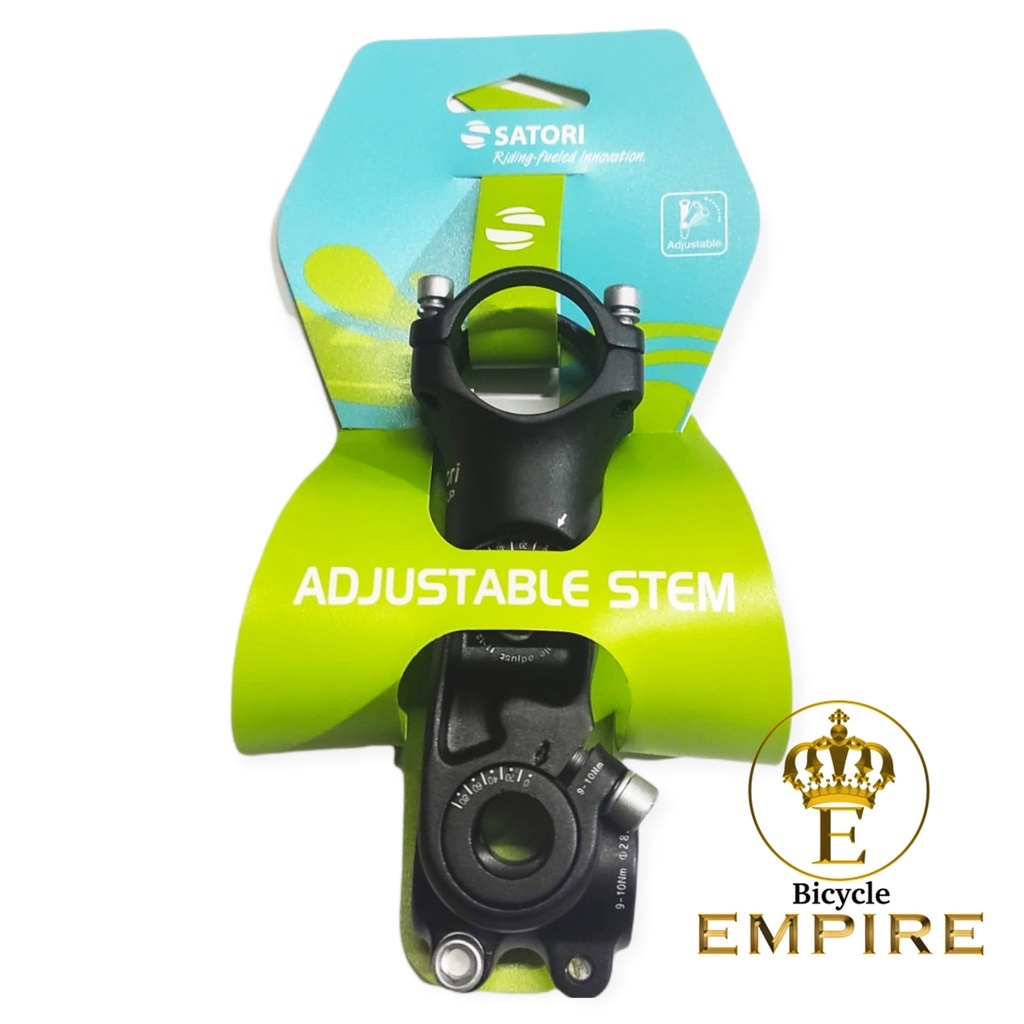 Stem Sepeda Satori Adjustable Turn Up Oversize 31.8 Bicycle Stem MTB XC Enduro Bicycle Empire