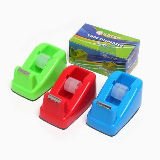 

Tape Dispenser Lion Kecil No 20 / Tempat Solatip Isolasi Kecil