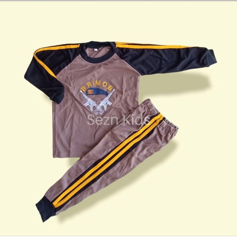 Kaos Setelan Anak Polisi Lengan Panjang