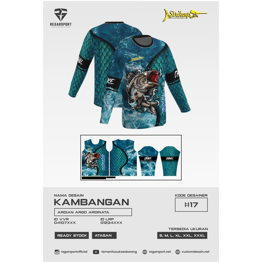 Regarsport - 195 Kaos lengan panjang mancing