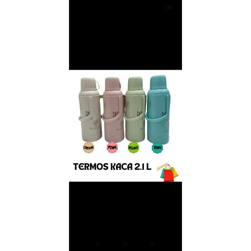 termos kaca 2.1 liter/vacuum flask termos air panas awet stainless kaca/thermos air panas, thermos 2