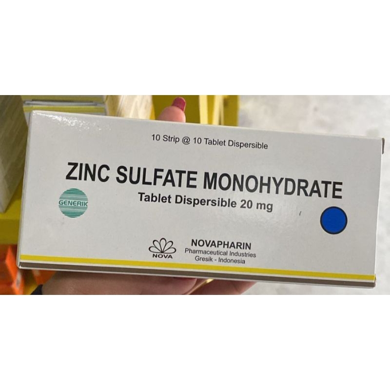 ZINC SULFATE MONOHIDRATE 20mg