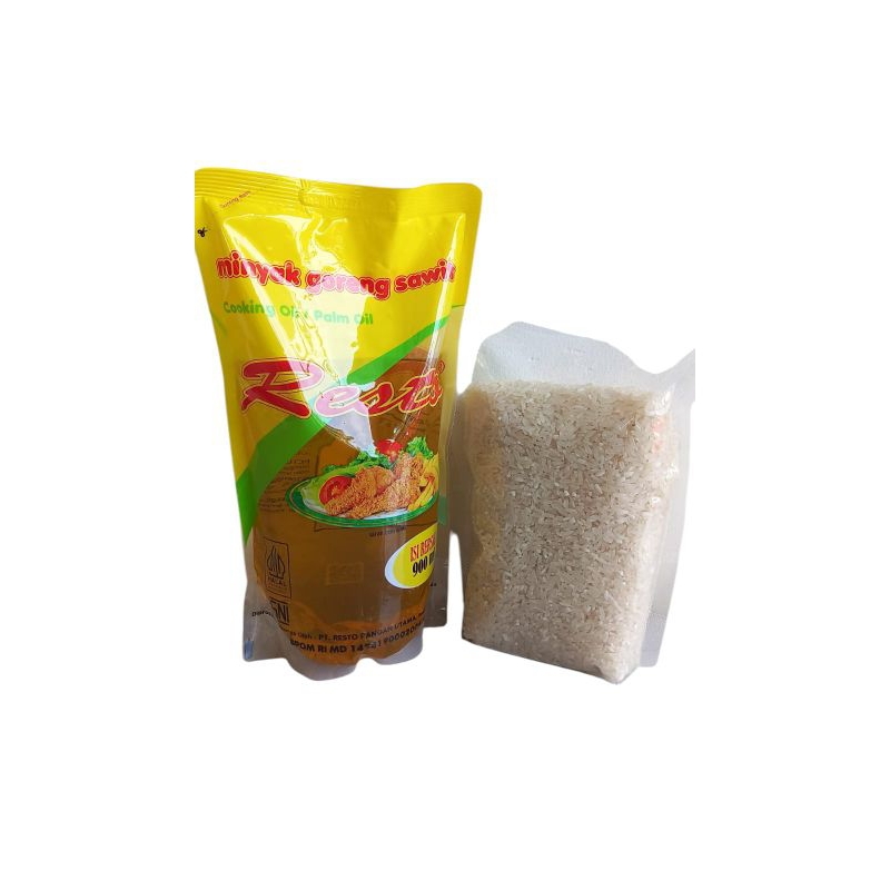 

Paket Bundling Beras Premium 1 Liter + Minyak Resto 900ml