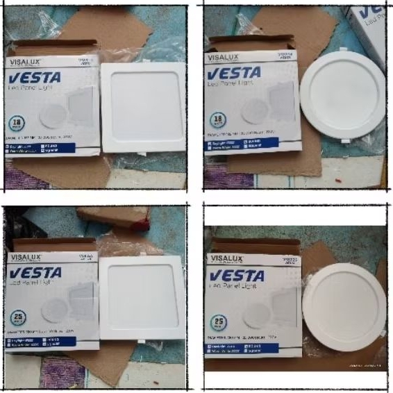 Lampu Led Panel Visalux Vesta 18w,25w/downlight tanam plafon led di kota pontianak