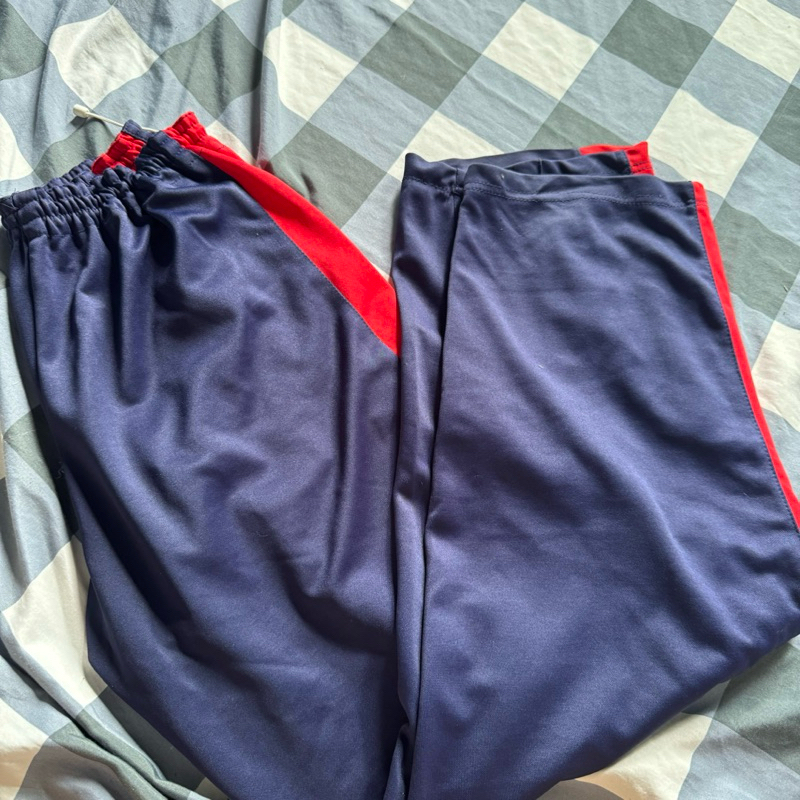 [ ready stock ] thrift Celana Panjang olahraga SMA training dongker navy biru tua sport training uni