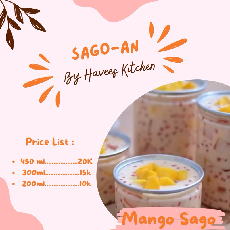 Mango Sago/Avocado Sago