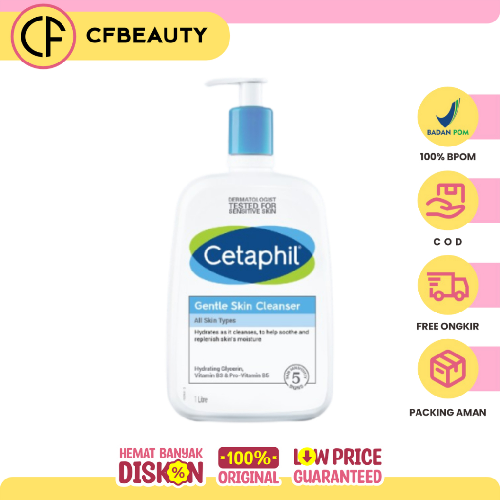 Cetaphil gentle skin cleanser 1liter, cetaphil gentle skin cleanser 1000ML