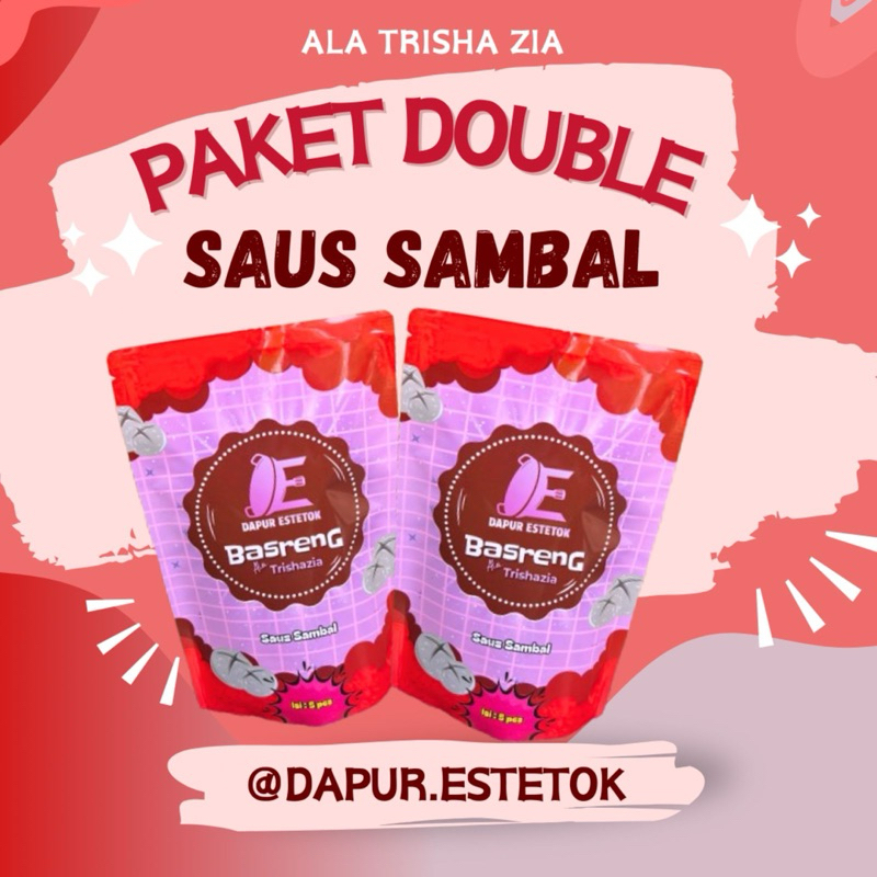 

(PAKET DOUBLE) BASRENG ALA TRISHA ZIA || 2 SAUS SAMBAL