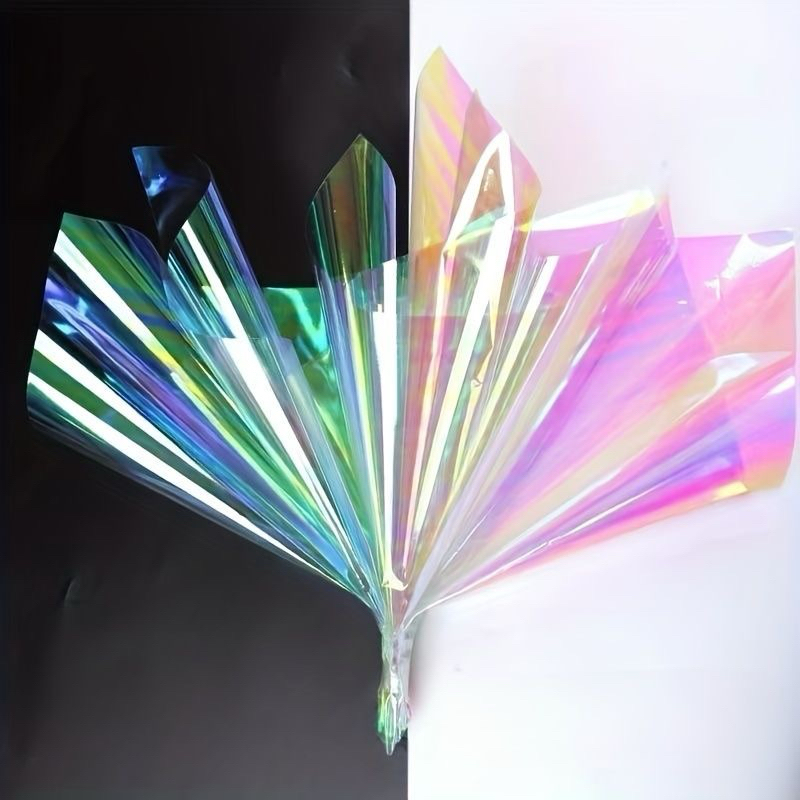 HOLOGRAM FLOWER WRAPPING PAPER / KERTAS HOLOGRAM CELLOPHANE