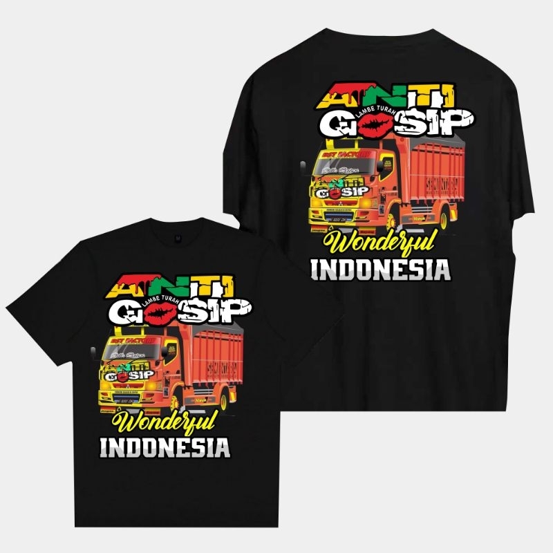 Kaos Truk Anti Gosip Lengan pendek dewasa katun combed