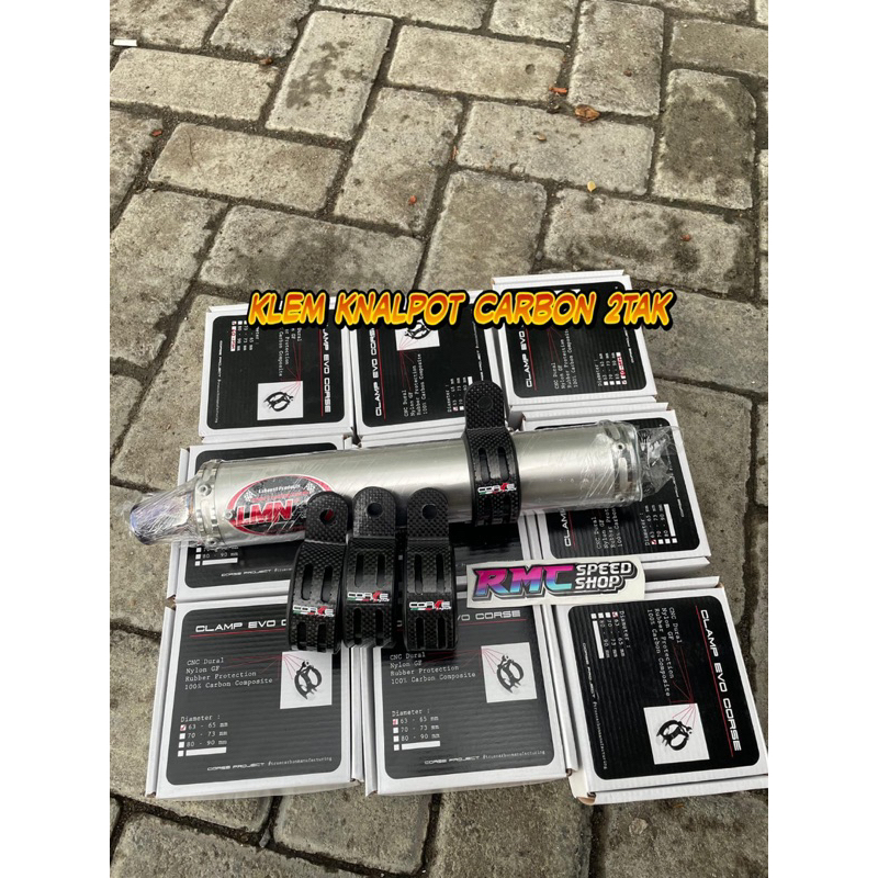 Klem Cilincer knalpot 2tak carbon / Klem knalpot 2tak carbon