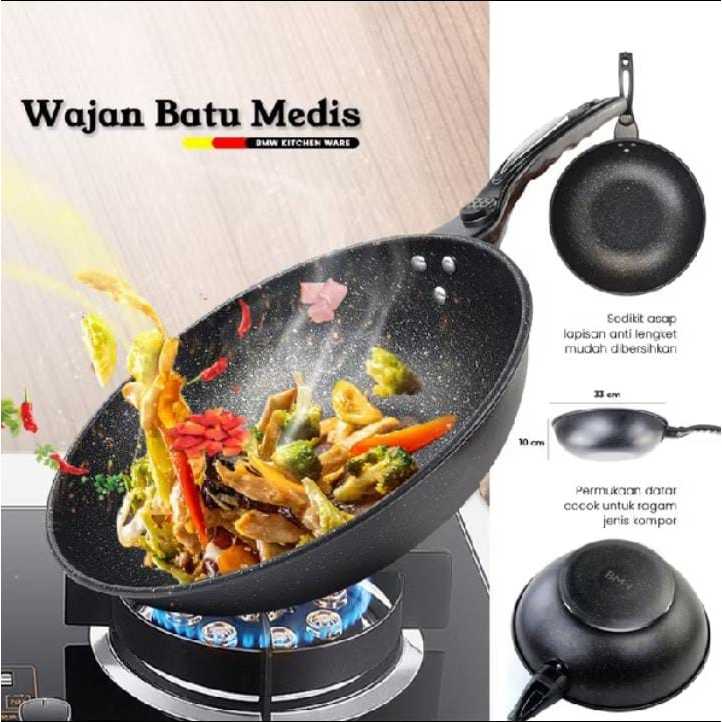 WAJAN BATU MEDIS/ WAJAN ANTI LENGKET/KUALI BATU MEDIS