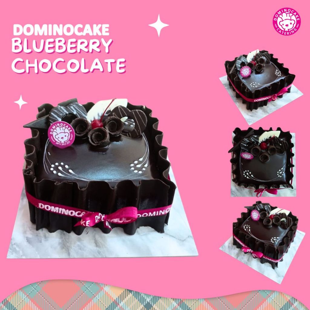 

Kue Ulang Tahun - Birthday Cake - Blueberry Chocolate - Dominocake- Ukuran 30x30 cm