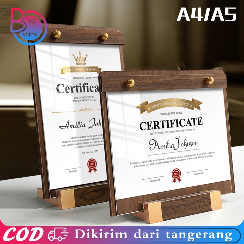 

Display Menu Standing A4 A5 Standing Menu Meja Wood Sign Holder Menu Holder Kayu Stand Menu Berdiri