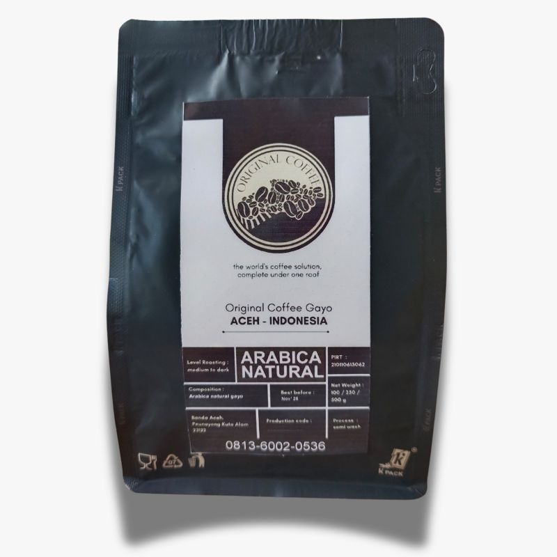 

Original Coffee Gayo Arabika Natural 250gr