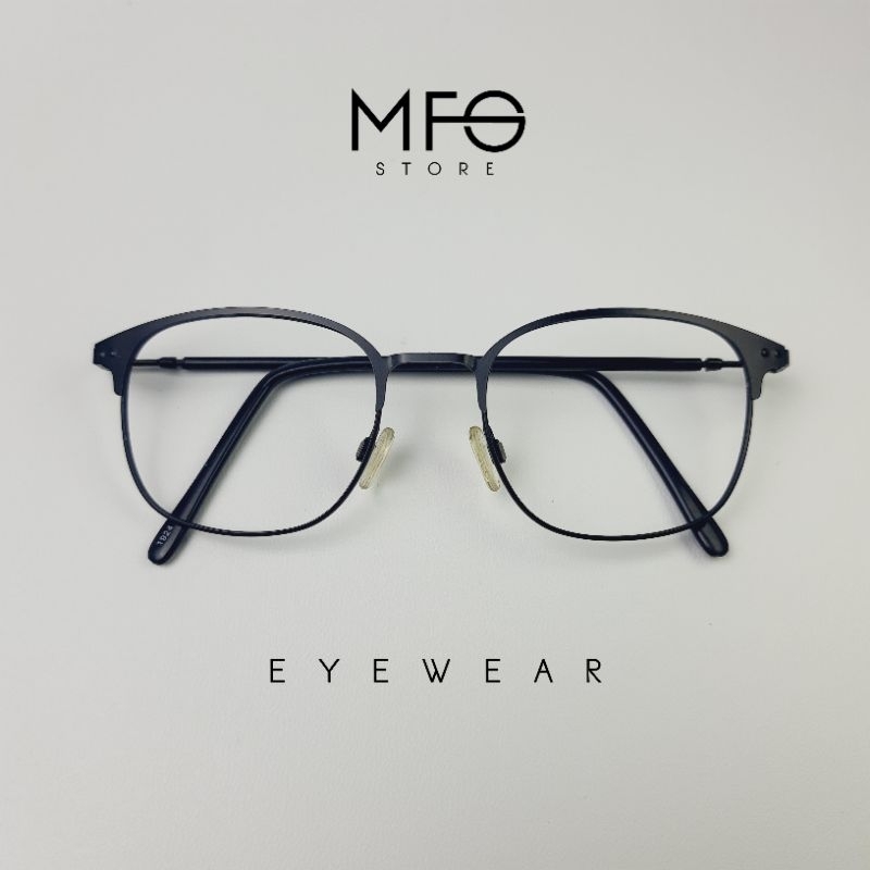 Kacamata Photocromic Frame Kotak Tangkai Perpaduan Warna Pilihan L14cm T4.3cm 1924