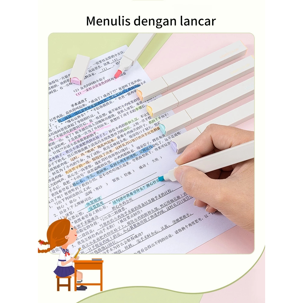 

Stabilo Pastel 1 Set/highliter stabillo warna/stabilo isi 6 warna pastel