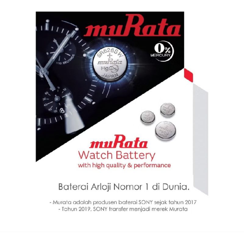 Baterai Original MuRata Buat Semua Jenis Jam Tangan Analog Tahan Lama