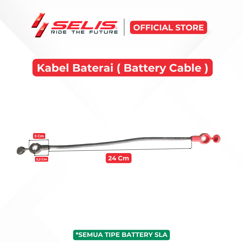 SELIS - Kabel Baterai Sepeda Motor listrik Universal ( Battery Cable )