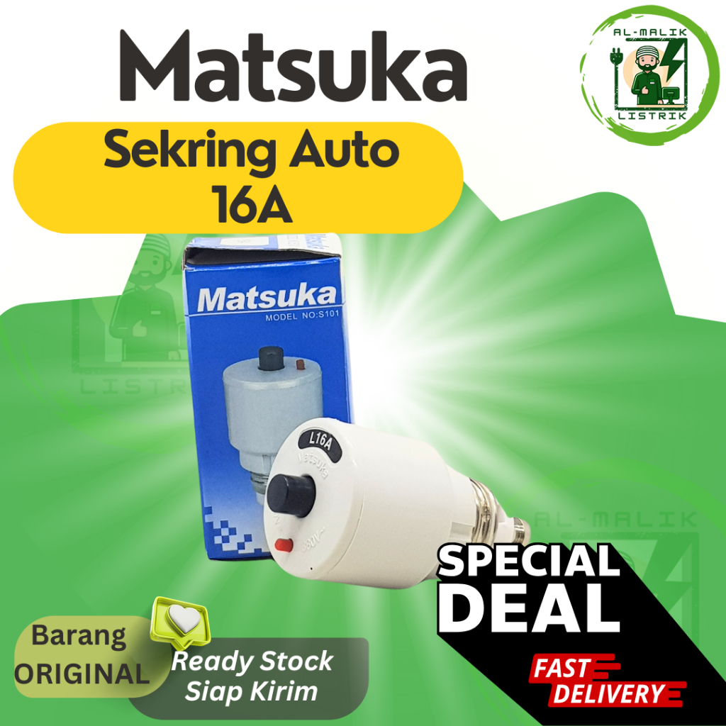 Sekring Auto 16A Matsuka Sekring Otomatis Matsuka 10A 16A 20A