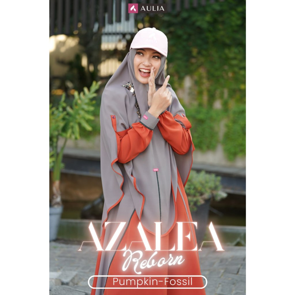 AULIA TERBARU AZALEA REBORN ORI/ GAMIS DEWASA SATU SET KHIMAR SYAR'I BY AULIA AZALEA REBORN ORI/ BAJ