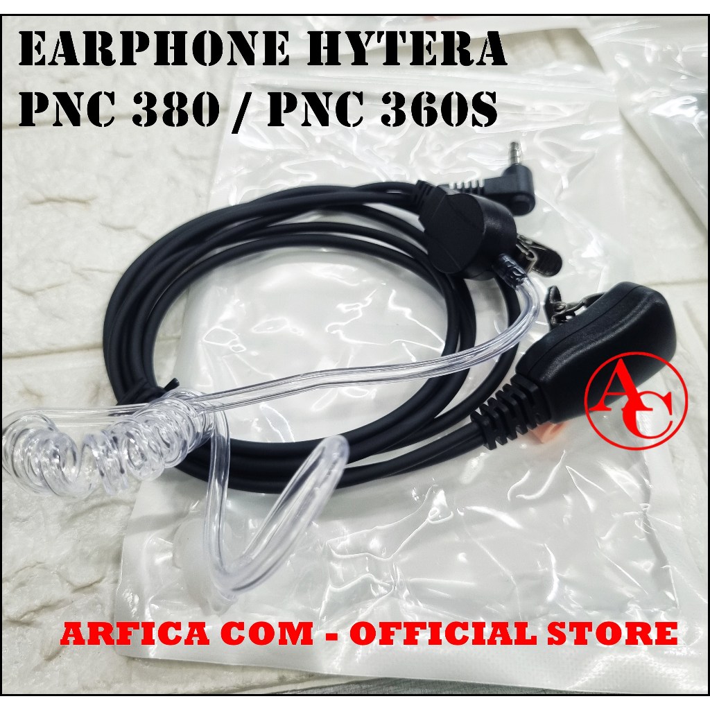 EARPHONE HT HYTERA PNC 380 FBI SPIRAL ORIGINAL HANDSFREE HYTERA PNC-380 PNC380 ORI FBI