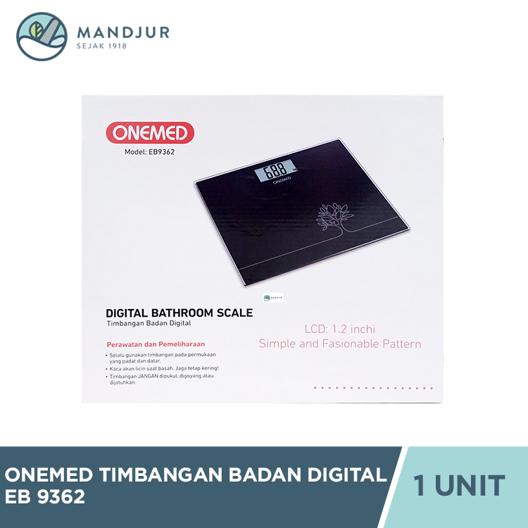 TERBARU TIMBANGAN BADAN DIGITAL ONEMED EB 9362 - TIMBANGAN BADAN DIGITAL AKURAT