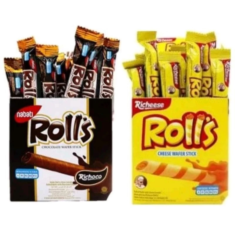 

NABATI RICHOCO ROLL COKLAT ISI 20pc