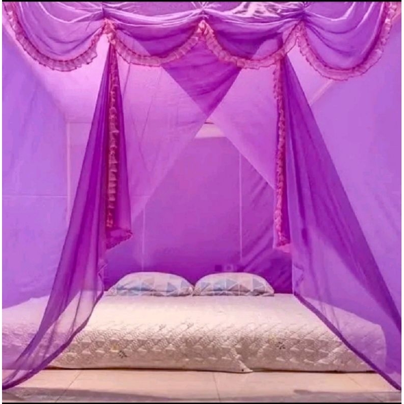 kelambu selambu kamar tidur lipat/gantung anti nyamuk bahan tebal premium jumbo
