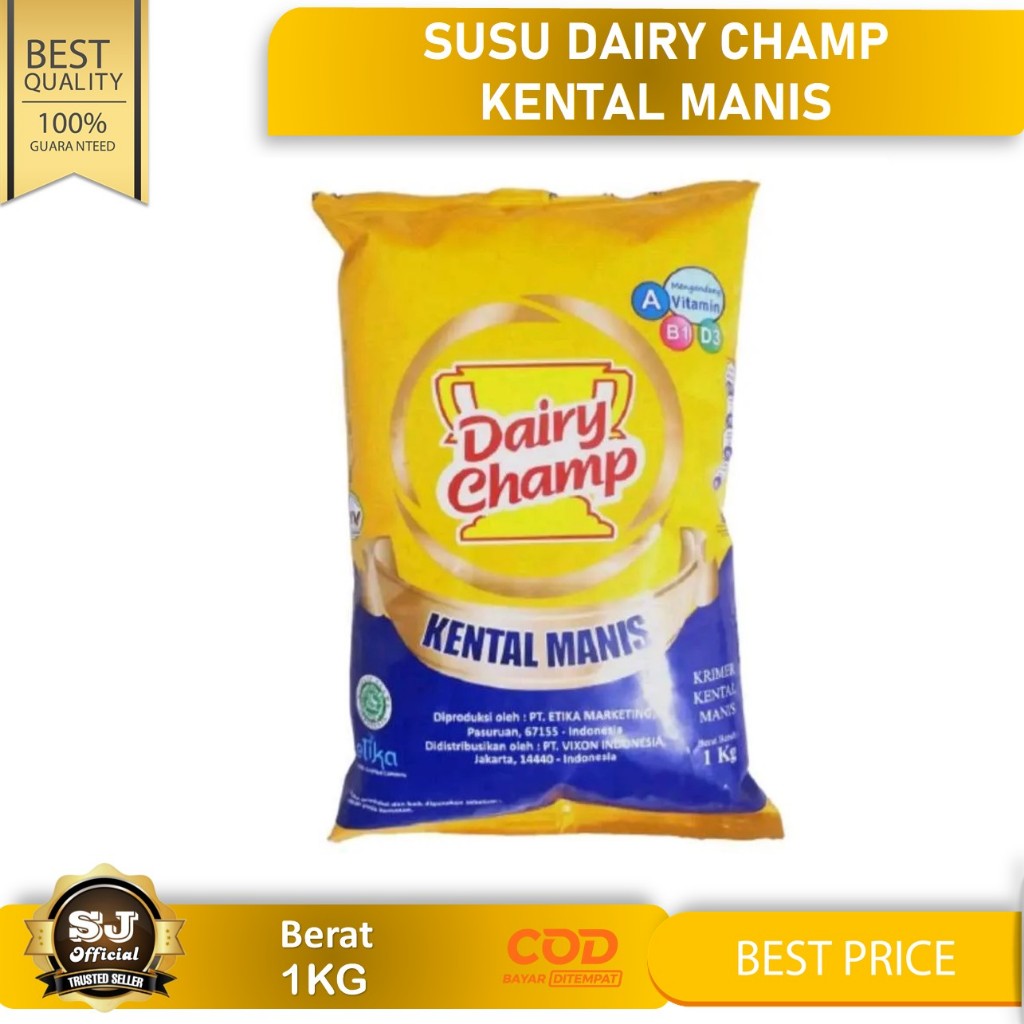 

Susu DAIRY CHAMP Kental Manis 1KG - Krimer Kental Manis
