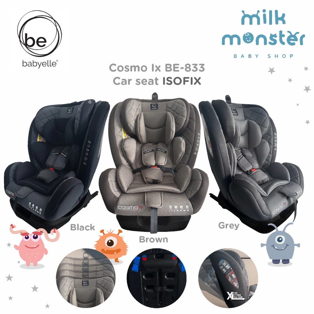 Babyelle Cosmo IX Car Seat Isofix BE 833 / Car Seat Bayi / Car Seat Isofix