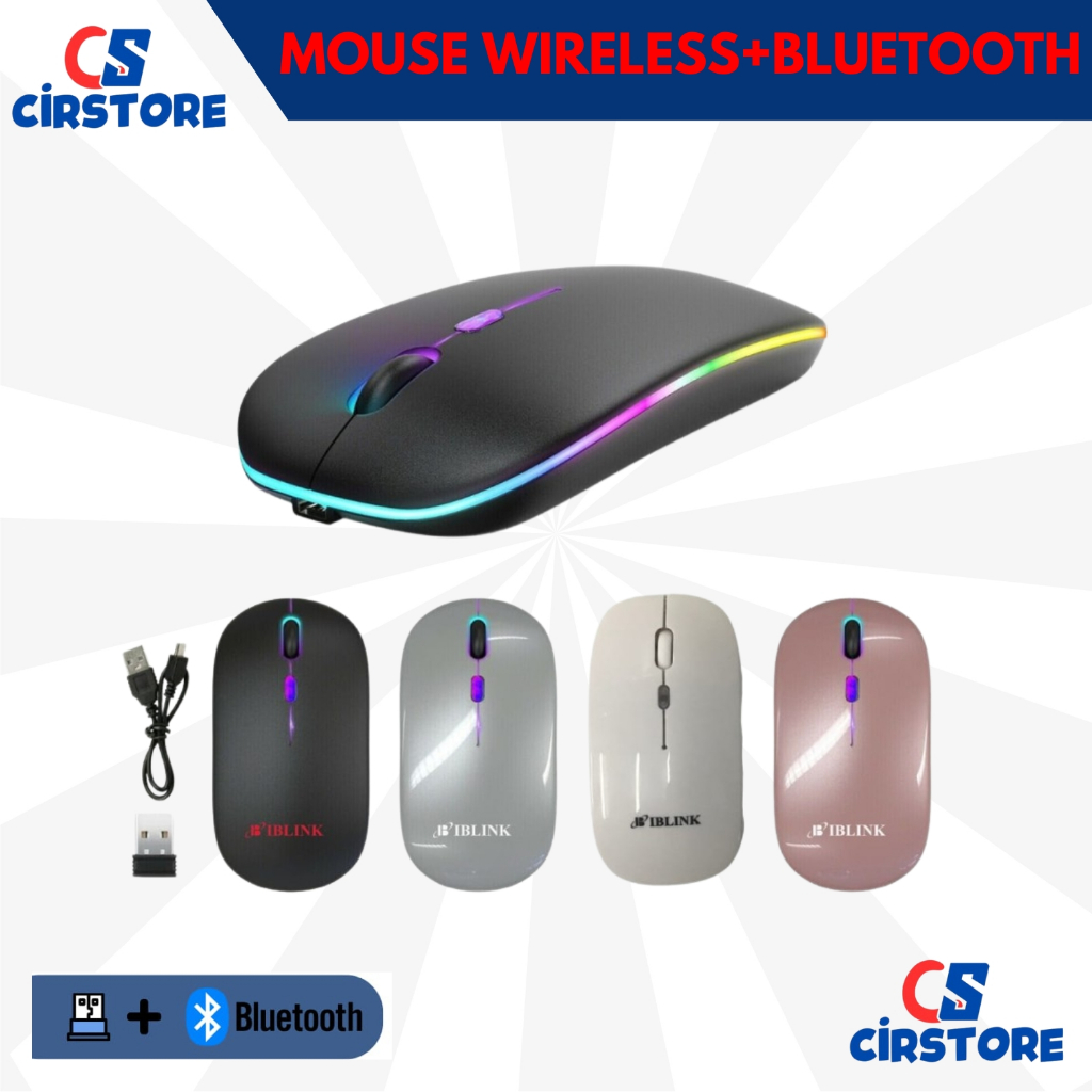 Mouse Wireless Bluetooth Silent Rechargeable /Wireless Mouse Dual Mode