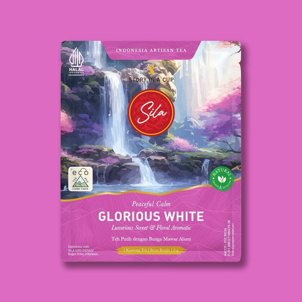 

Sila Artisan Tea | Glorious White | Sachet 1 Tea Bag | Teh Premium | White Tea