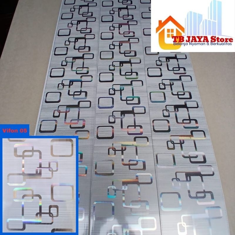 PLAFON PLAVON PVC BERKUALITAS GLOSSY GLOSS / KILAP VIFON PLAFON PVC KODE 05