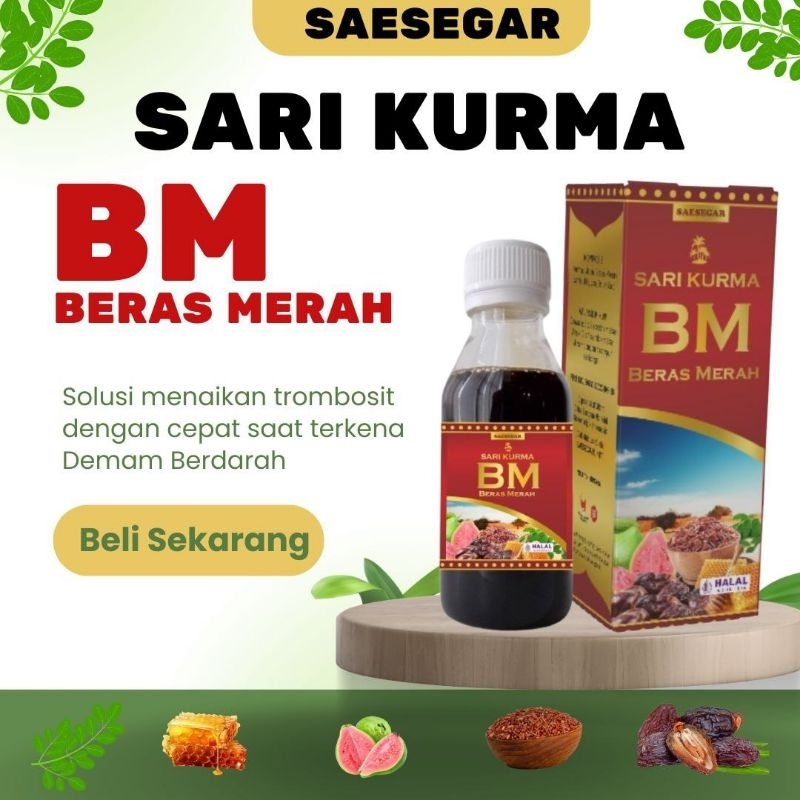 

SARI KURMA BERAS MERAH Angkak Madu Murni Menaikan Trombosit Demam Berdarah Menambah Berat badan