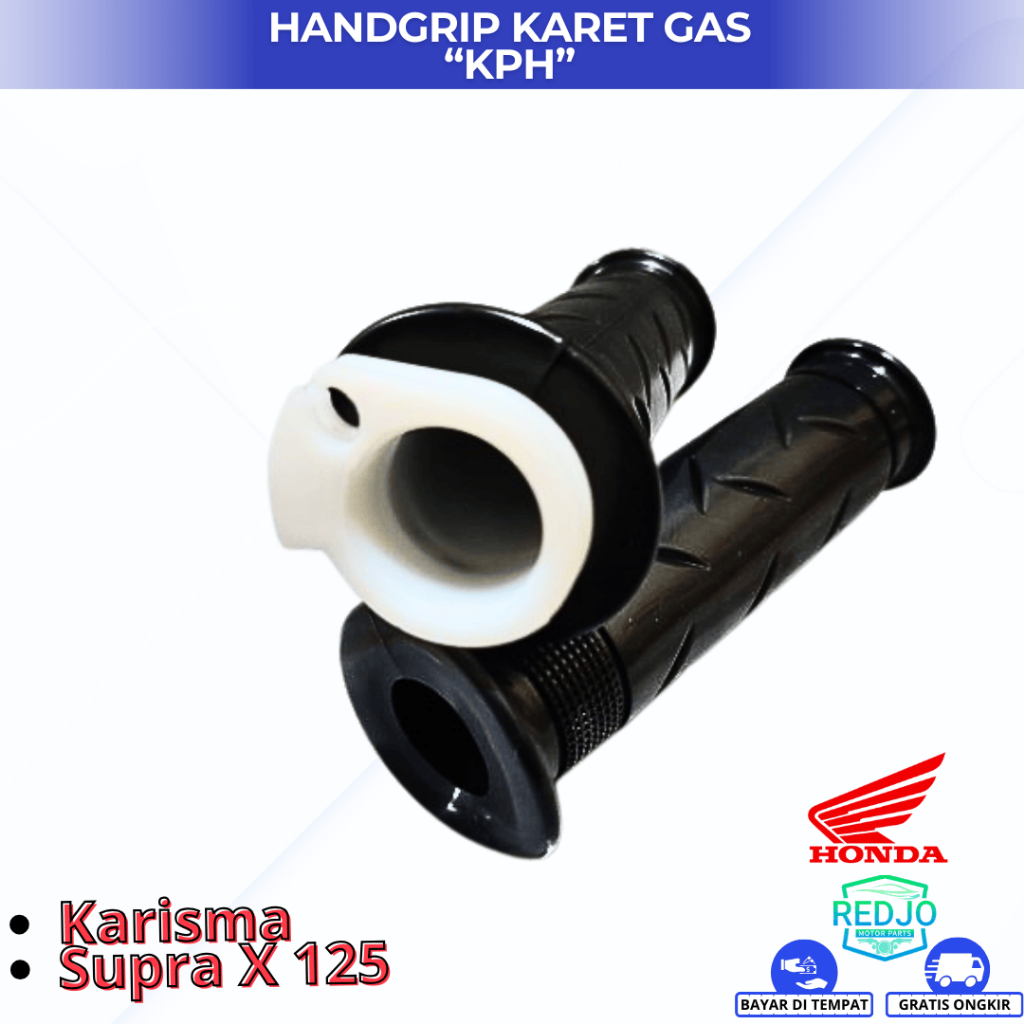 Handgrip Hanfat + pipa selongsong gas karisma supra x 125 supra fit new honda original KPH KTM
