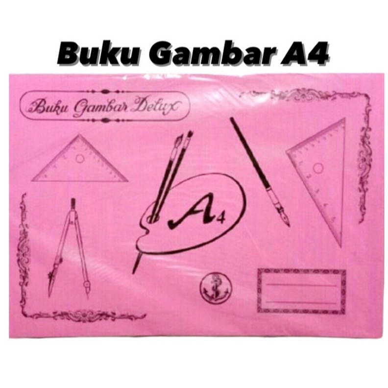 

KODE E22Q Buku gambar A4 murah harga perbungkus isi 25pc cuma