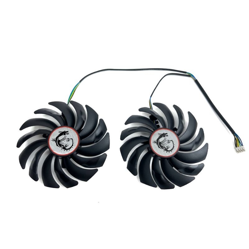 Fan Vga Msi gaming X GTX 1060 1070 1080 Rx 580 570 480 470 95mm 4pin