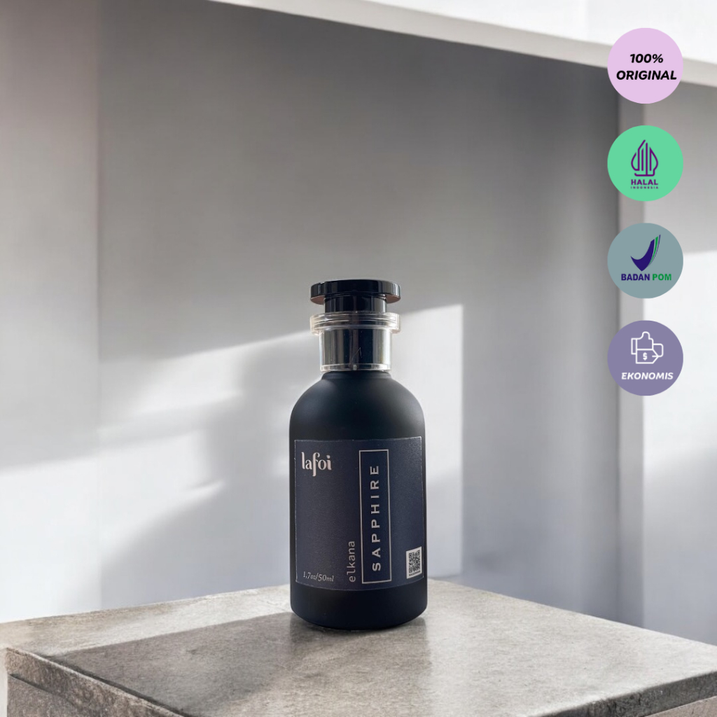 NEW Lafoi Sapphire Extrait De Parfum Ori Pria Premium Tahan Lama Wangi Mewah Strong Elegan Terlaris 