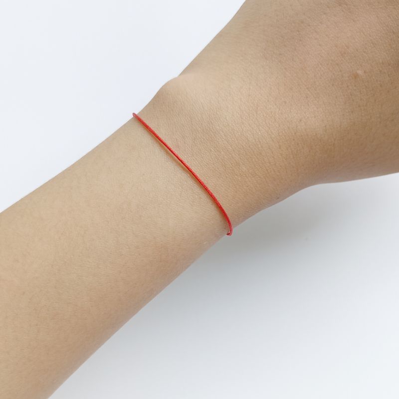 Gelang tali tipis serut red string bracelet gelang tali merah