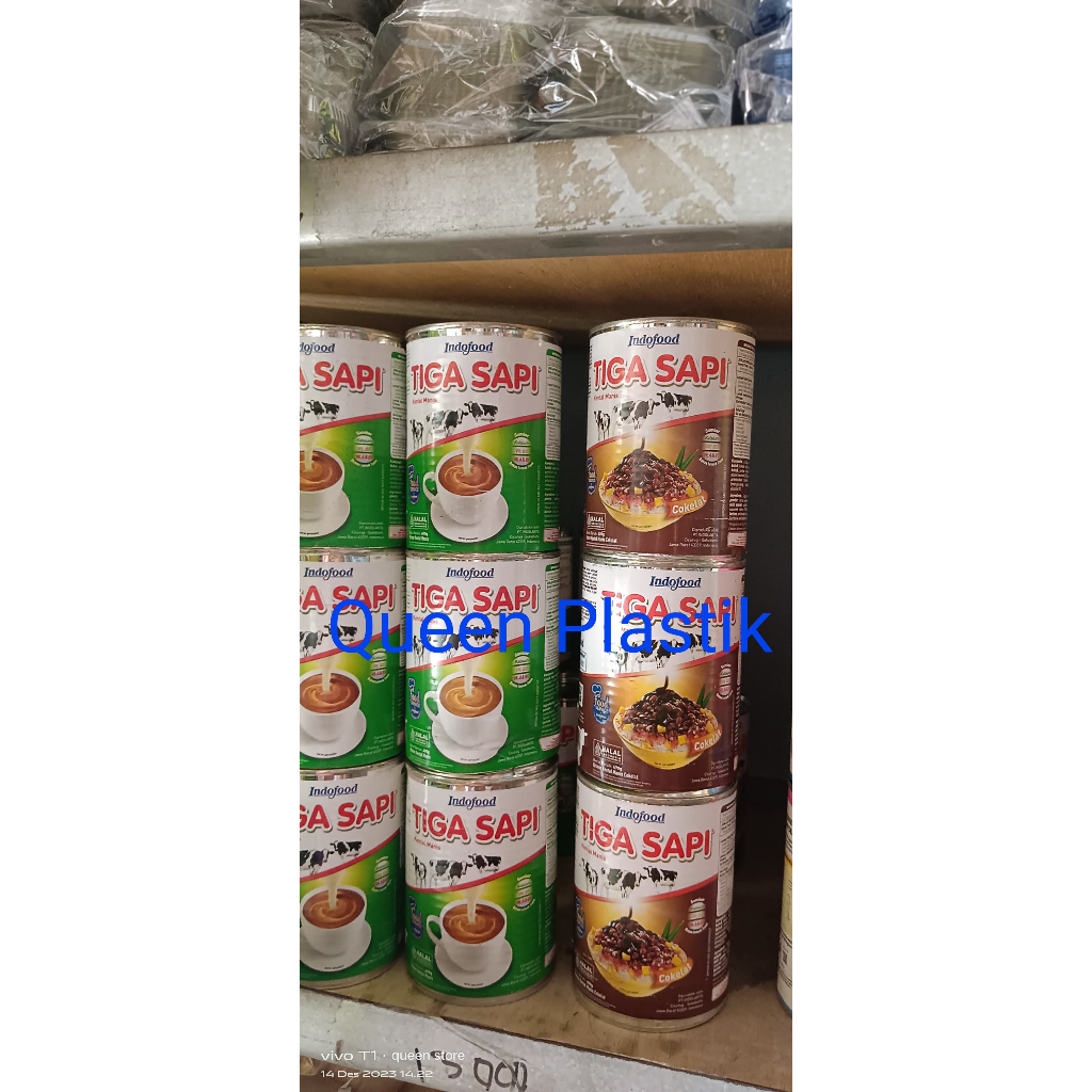 

Susu Tiga Sapi 490gr Putih/Coklat Krimer Kental Manis