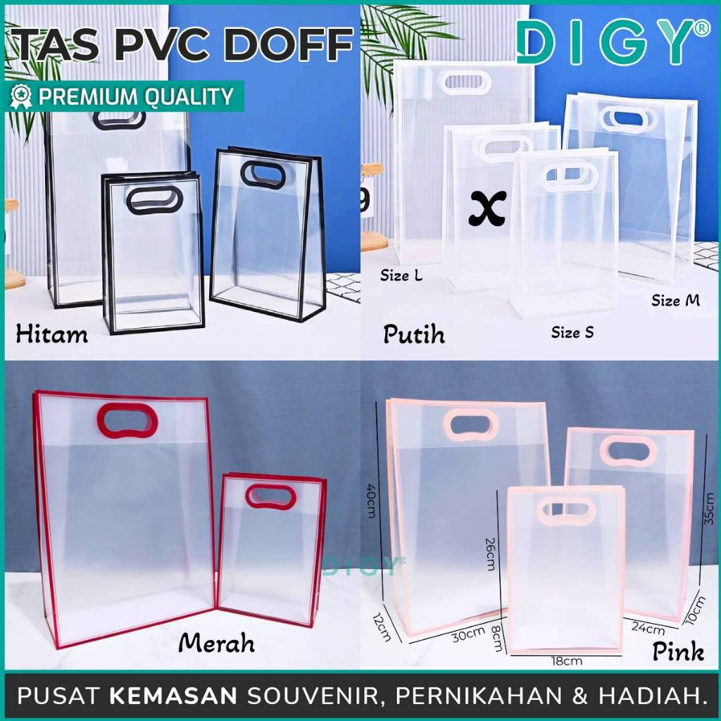 

UM1 Tas Mika Pvc / Tas Mika Goodie Bag Doff Transparan/Paper Mika Pvc/Tas Hampers Ultah / Tas