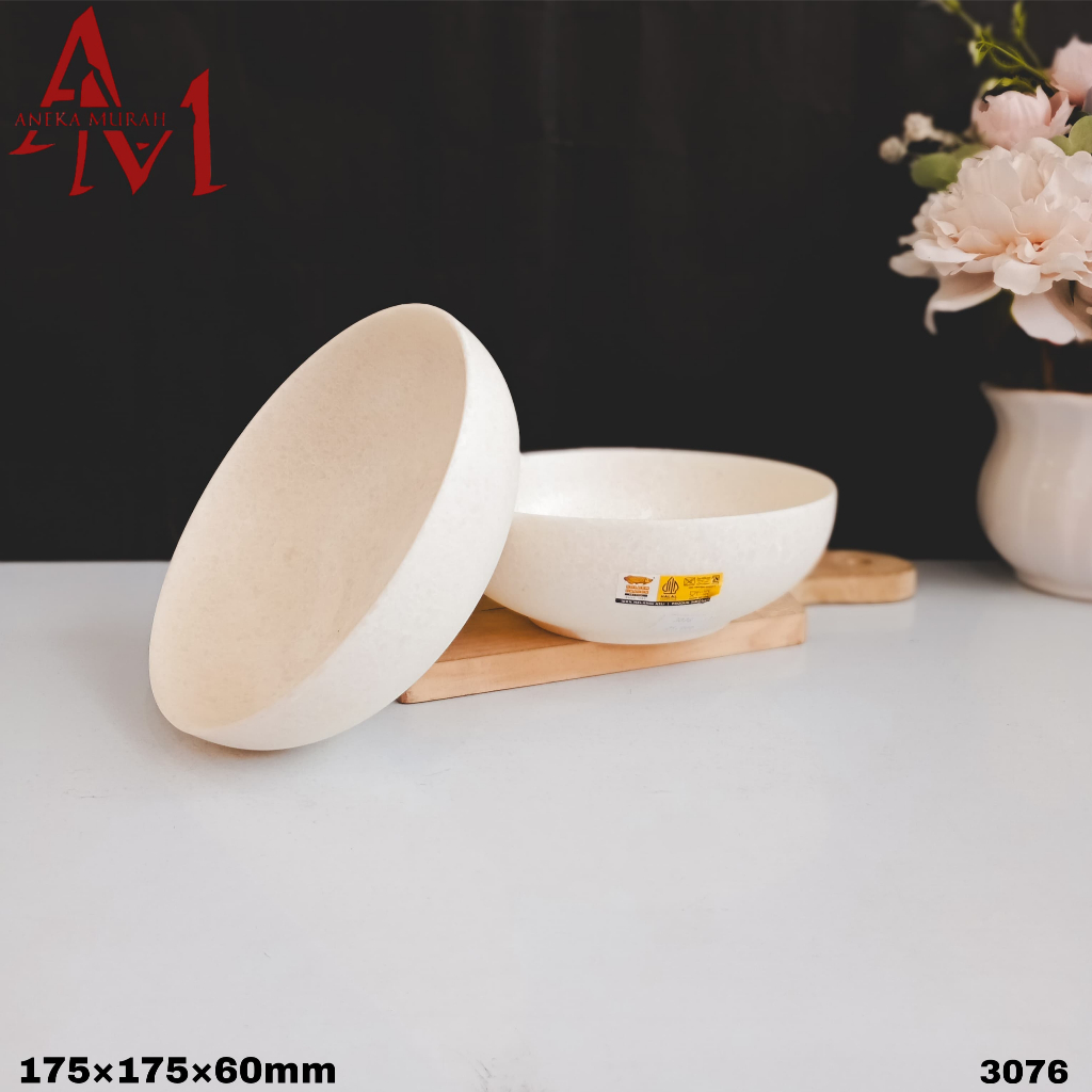 MANGKOK MELAMIN CEPER MODEL BATU 7INCH W7107A ( 3076 )